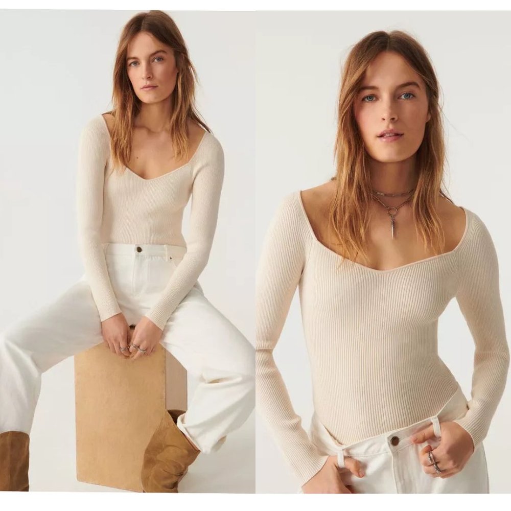 Ba&Sh Olaf ribbed pullover sweater FINAL PRICE NO OFFERS CONSIDERED - Picture 2 of 7